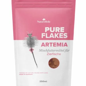 NatureHolic Pure Flakes Artemia, Futter für Fische und Wirbellose, 30 g Highlight